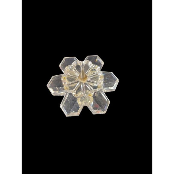 Vintage Swarovski Crystal Flower Candle Holder with Spike - Picture 2 of 4